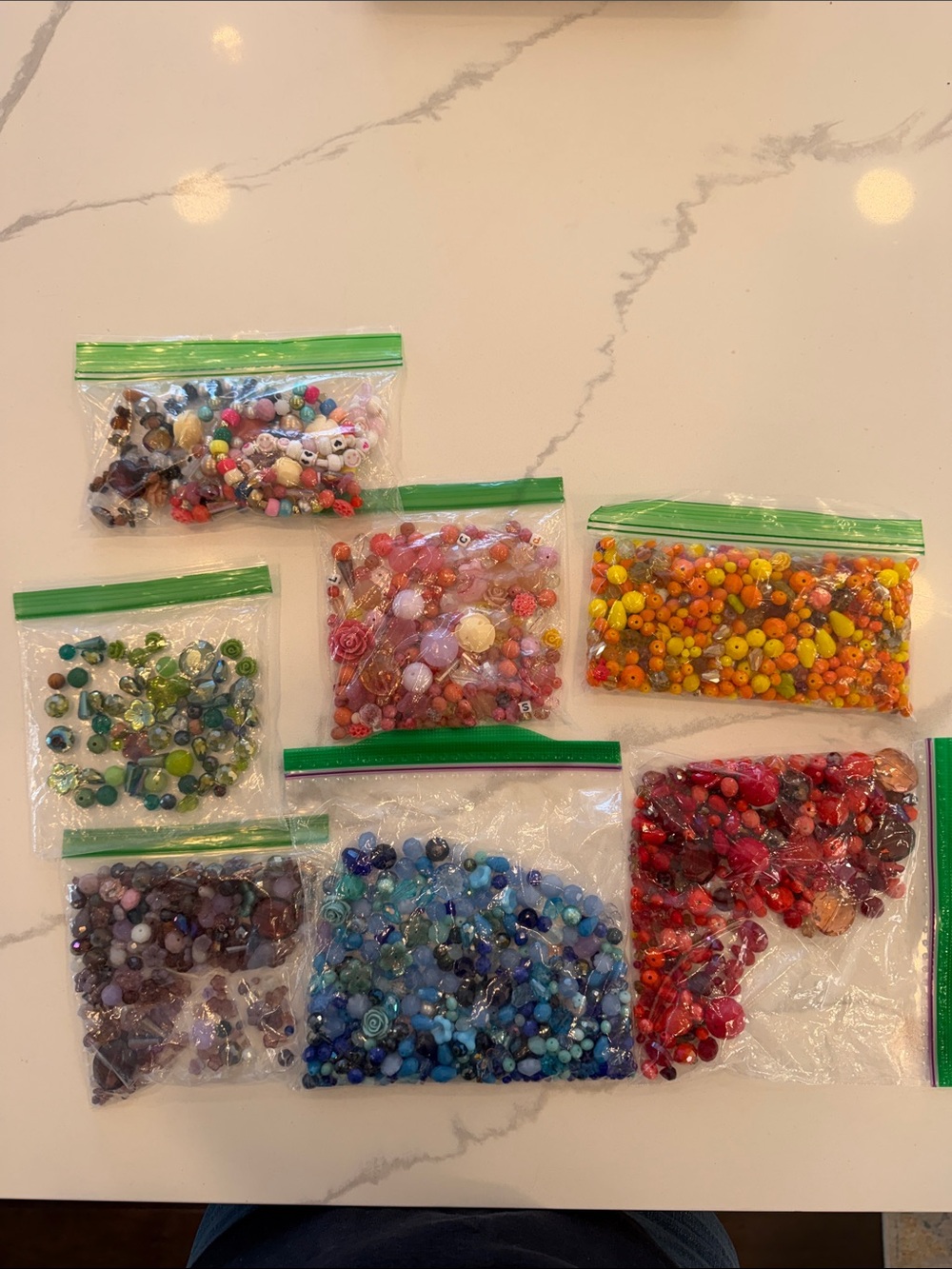 Assorted Colored Glass and Acrylic Bead Mixes for Parties - Multi-Color